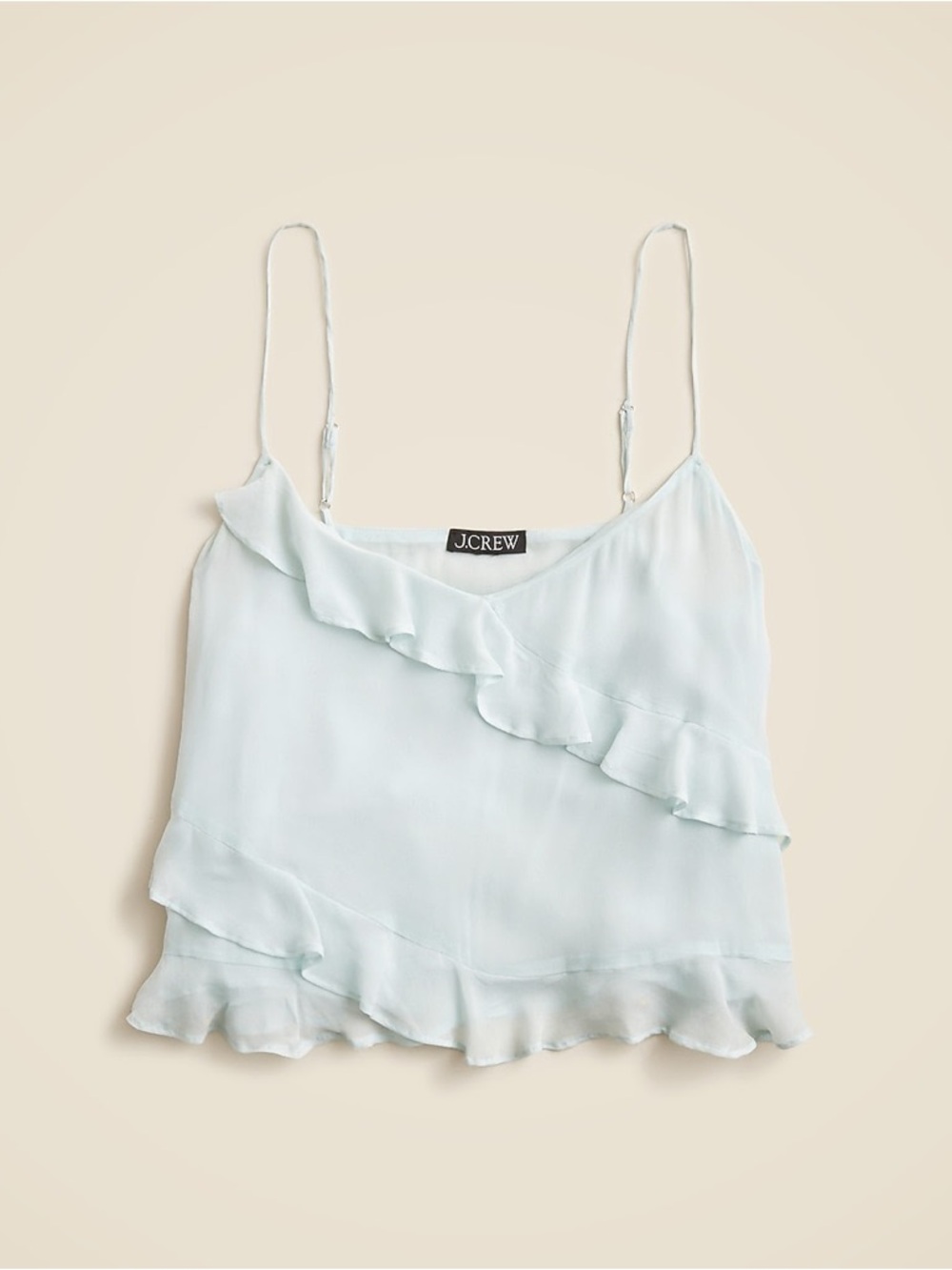J.Crew Drapey Ruffle Cami